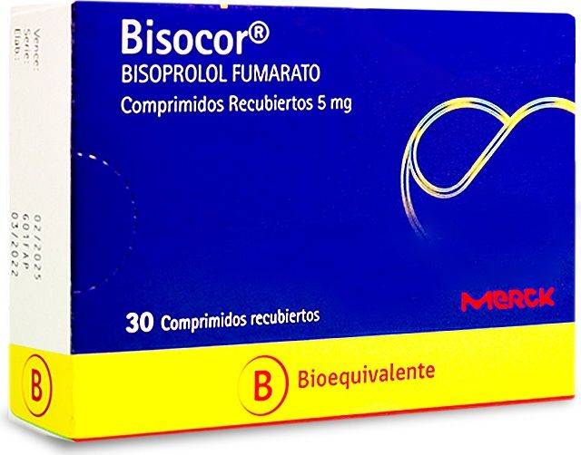 Bisocor 5 mg x 30 Comprimidos Recubiertos - Bisoprolol