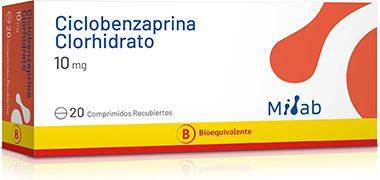 Ciclobenzaprina clorhidrato 10 mg x 20 Comprimidos - Midlab