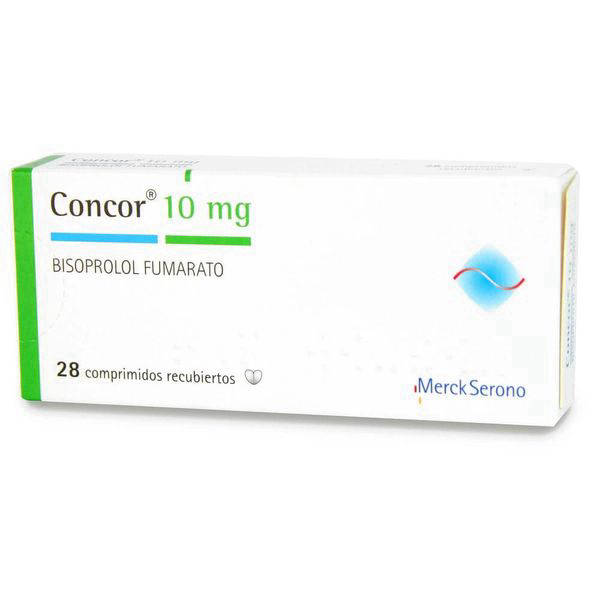 Concor 10 mg x 28 Comprimidos Recubiertos - Bisoprolol