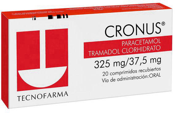 Cronus 325 mg/37,5 mg x 20 Comprimidos - Paracetamol + Tramadol