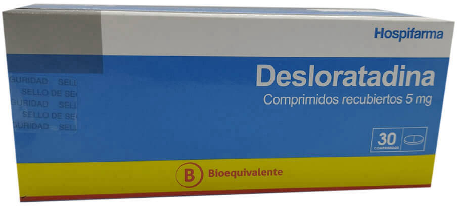 Desloratadina 5 mg x 30 Comprimidos Recubiertos - Hospifarma