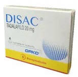 Disac Tadalafilo 20 mg x 4 Comprimidos Recubiertos
