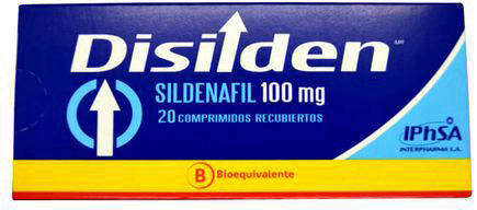 Disilden 100 mg x 20 Comprimidos - Sildenafil Interpharma