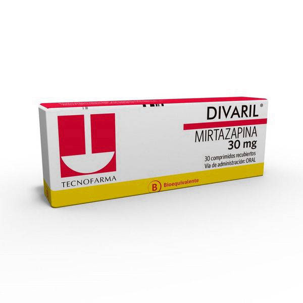 Divaril 30 mg x 30 Comprimidos Recubiertos - Mirtazapina