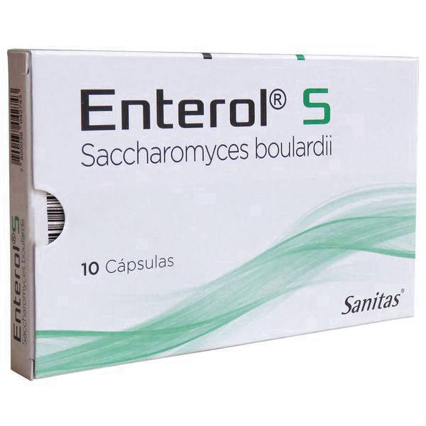 Enterol S 250 mg x 10 Cápsulas - Saccharomyces boulardii