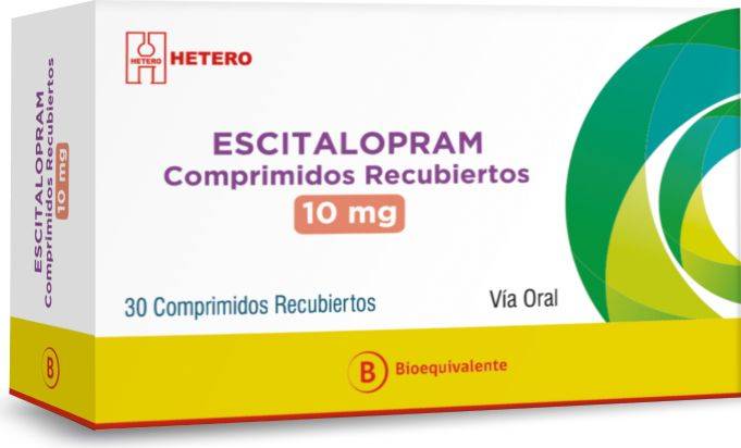 Escitalopram 10 mg x 30 Comprimidos - Hetero
