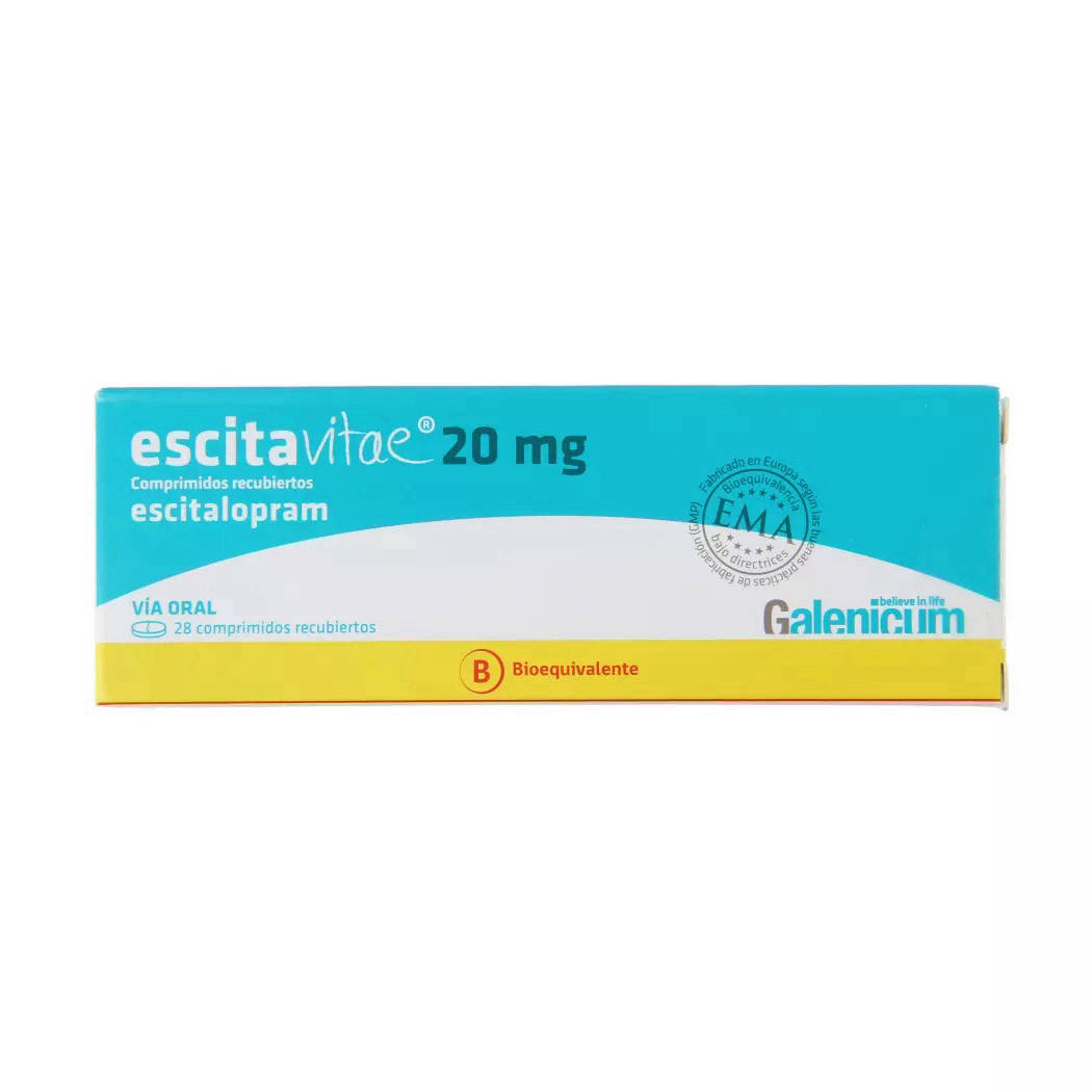 Escitavitae 20 mg x 28 Comprimidos Recubiertos - Escitalopram