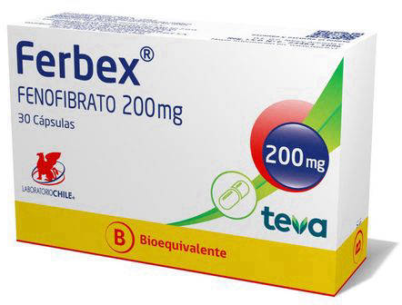 Ferbex 200 mg x 30 Cápsulas - Fenofibrato