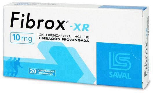Fibrox XR 10 mg x 20 Comprimidos - Ciclobenzaprina