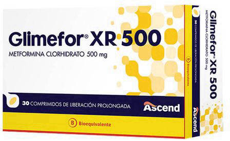 Glimefor XR Metformina 500 mg x 30 Comprimidos - Metformina