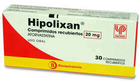 Hipolixan 20 mg x 30 Comprimidos Recubiertos - Atorvastatina