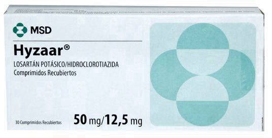Hyzaar 50 mg/12.5 mg x 30 Comprimidos - Losartán/Hidroclorotiazida