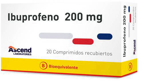 Ibuprofeno 200 mg x 20 Comprimidos - Ascend