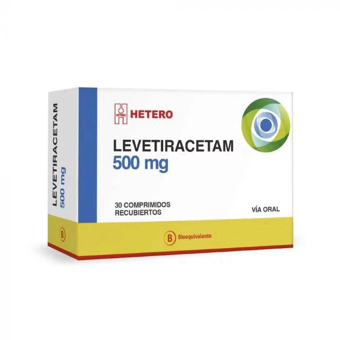 Levetiracetam 500 mg x 30 Comprimidos - Hetero