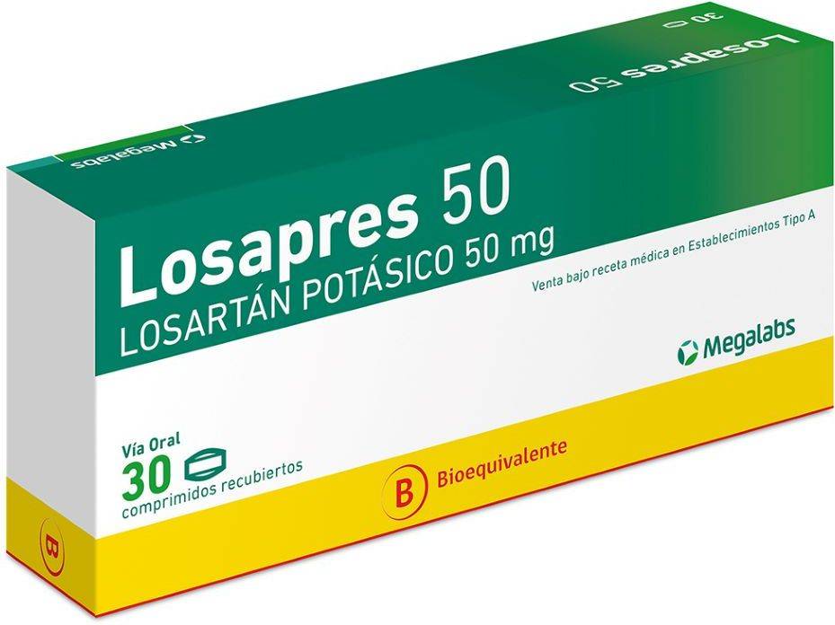 Losapres 50 mg x 30 Comprimidos - Losartán Potásico