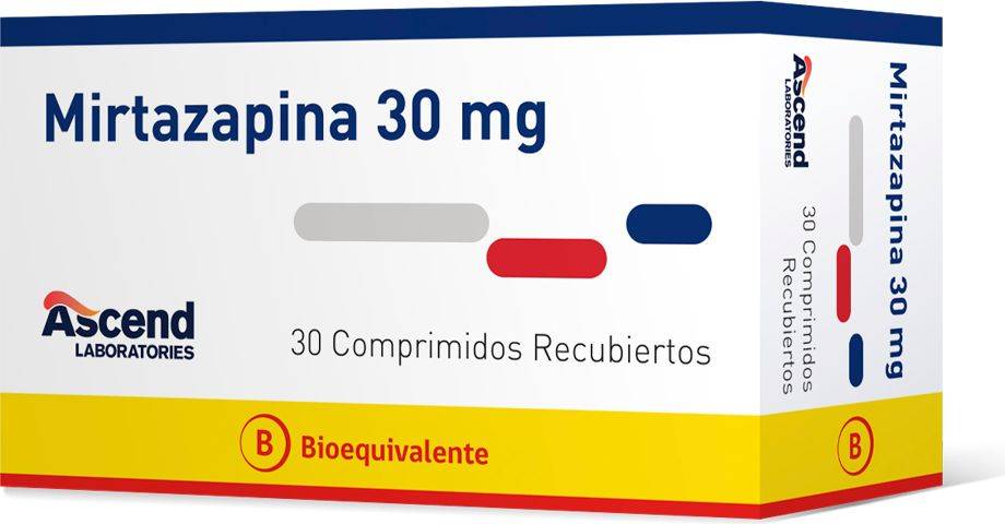 Mirtazapina 30 mg x 30 Comprimidos - Ascend