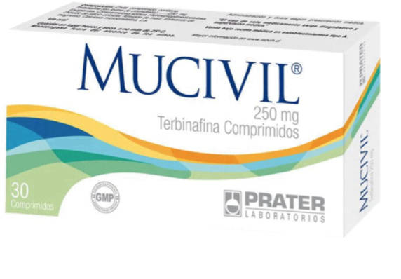 Mucivil Terbinafina 250 mg x 30 Comprimidos