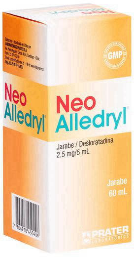 Neo Alledryl Jarabe 2,5 mg/5 mL x 60 mL - Desloratadina