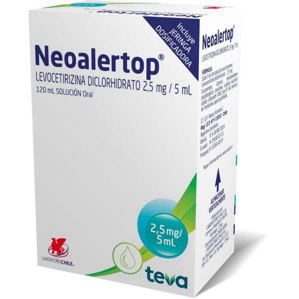 Neoalertop Levocetirizina 2.5 mg/5 mL Solución Oral 120 mL