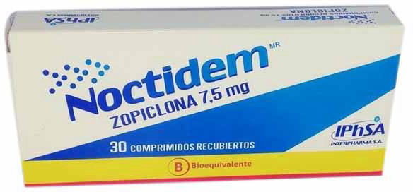 Noctidem 7,5 mg x 30 Comprimidos Recubiertos - Zopiclona