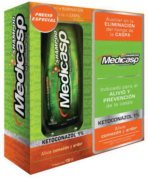 Medicasp Pack 2 Shampoo 1% 260 ml - Ketoconazol