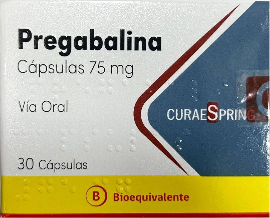 Pregabalina 75 mg x 30 Cápsulas - Curae Spring
