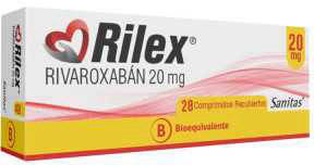 Rilex 20 mg x 28 Comprimidos - Rivaroxabán