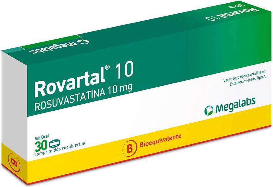 Rovartal 10 mg x 30 Comprimidos Recubiertos - Rosuvastatina