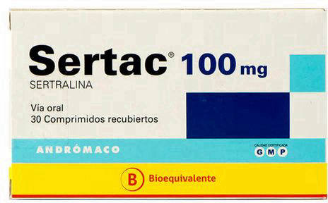 Sertac 100 mg x 30 Comprimidos - Sertralina