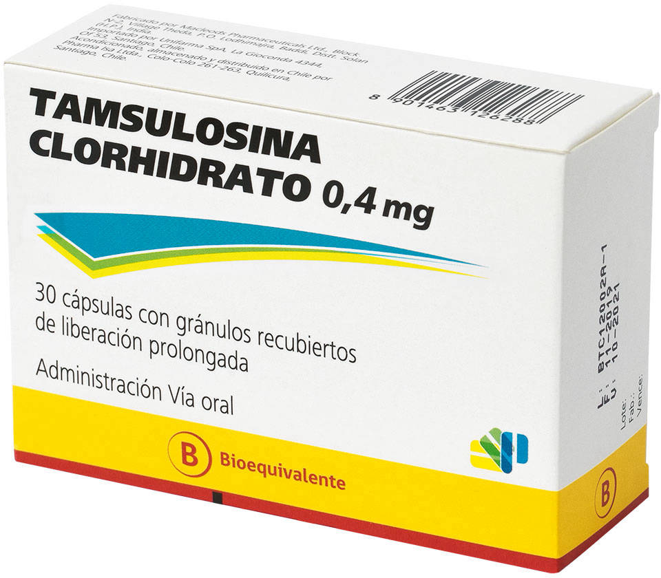 Tamsulosina 0,4 mg x 30 Cápsulas - Pharmatech