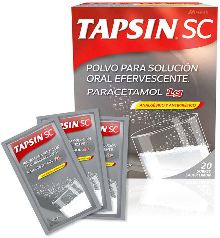 Tapsin SC 1 g x 20 Sobres Efervescentes - Paracetamol