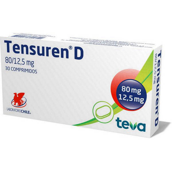 Tensuren D 80/12.5 mg x 30 Comprimidos - Telmisartán/Hidroclorotiazida