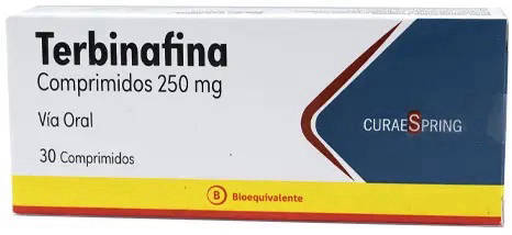 Terbinafina 250 mg x 30 Comprimidos - Cura Spring