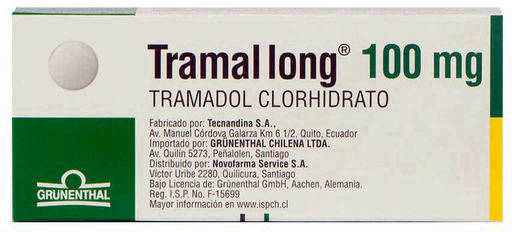 Tramal Long 100 mg x 10 Comprimidos - Tramadol Clorhidrato