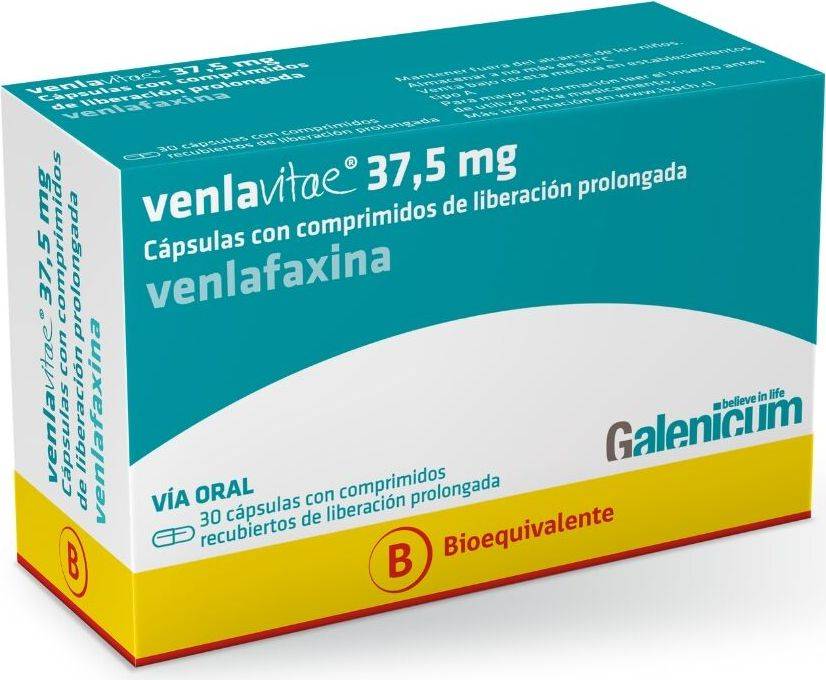 Venlavitae 37,5 mg x 30 Cápsulas LP - Venlafaxina