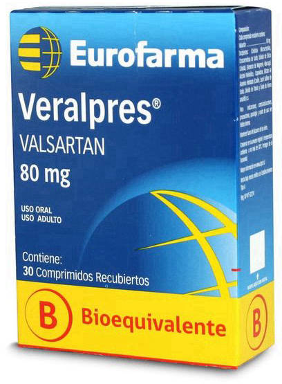 Veralpres 80 mg x 30 Comprimidos - Valsartán