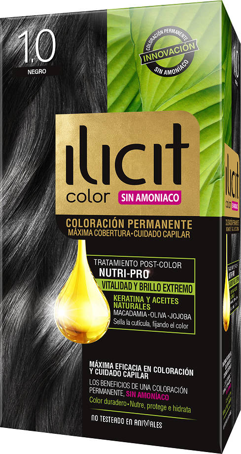 Ilicit Tintura Sin Amoníaco 1.0 Negro 60 g