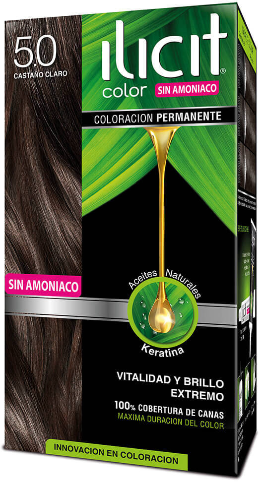 Ilicit Color Sin Amoniaco 5.0 Castaño Claro 60 g