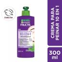 Crema Para Peinar 10 en 1 Garnier Fructis Rizos Poderosos 300ml