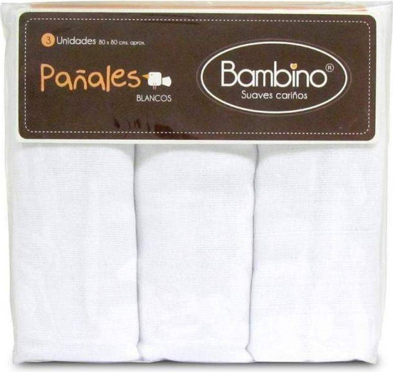 Bambino Suaves Cariños Set 3 Tutos Blancos 3 Unidades