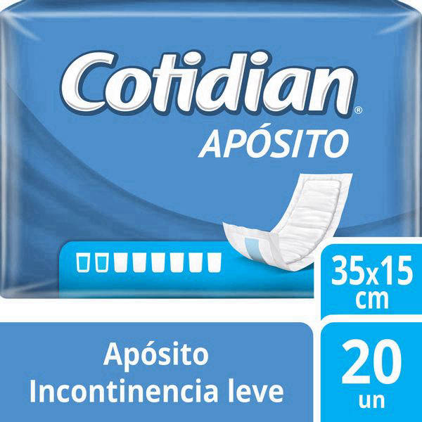 Cotidian Apósito Incontinencia Leve 20 Unidades