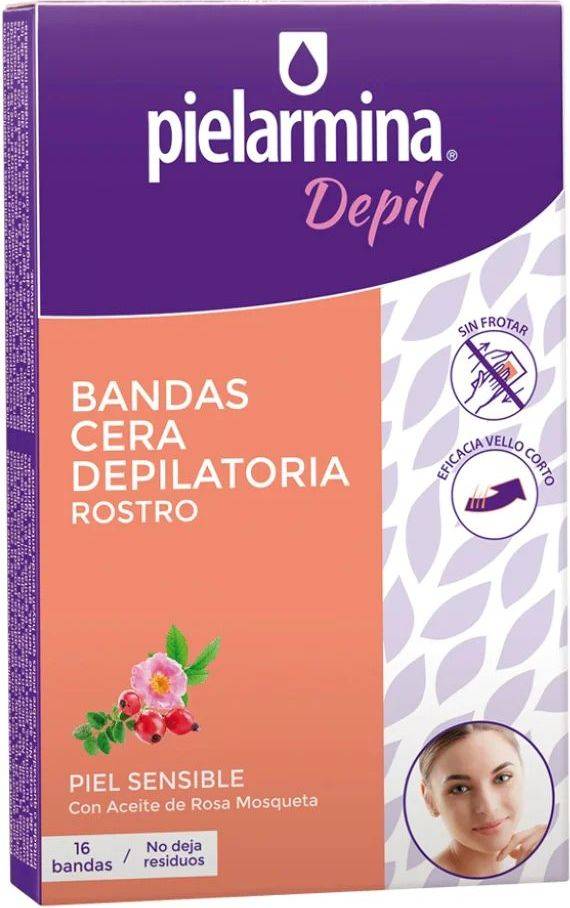 Pielarmina Bandas Depilatorias Rostro Piel Sensible 16 Unidades