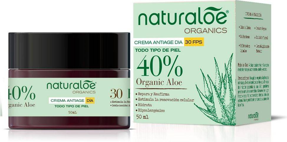 Naturaloe Organics Crema Día Antiage FPS 30 50 ml