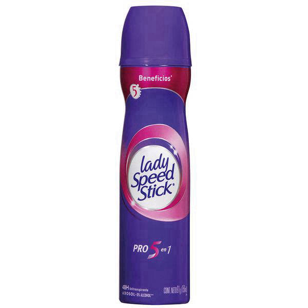 Lady Speed Stick Pro 5 en 1 48H Antitranspirante Spray 150 ml