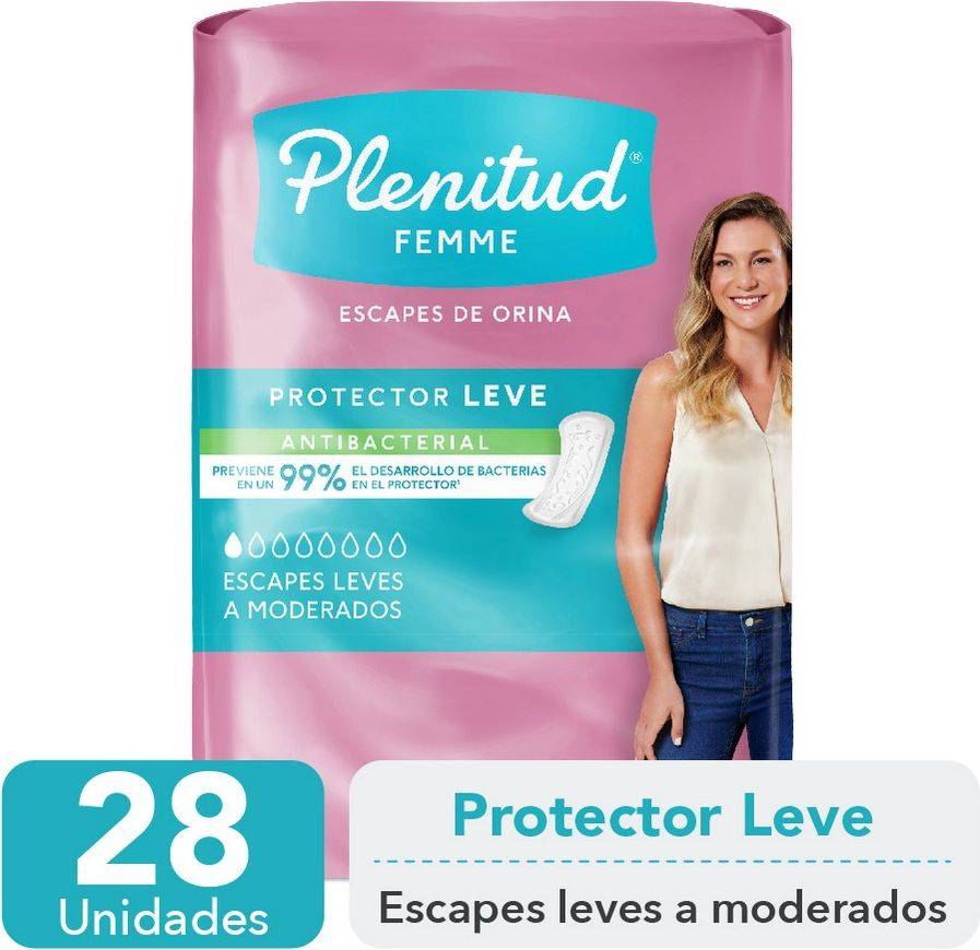 Plenitud Femme Protector Leve 28 Un - Incontinencia