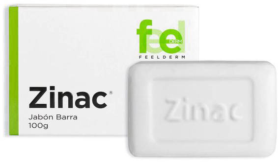 Feelderm Zinac Jabón Barra 100 g - Piel Grasa y Acné