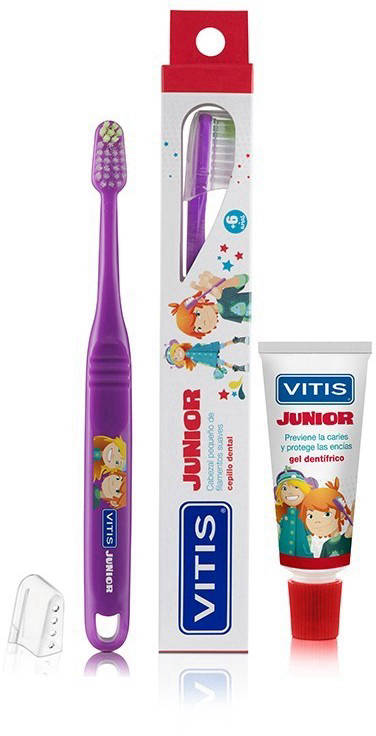 Vitis Junior Cepillo Dental + Pasta Gel 15 ml