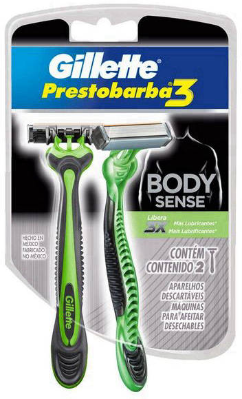 Gillette Prestobarba 3 Body Sense 2 Unidades