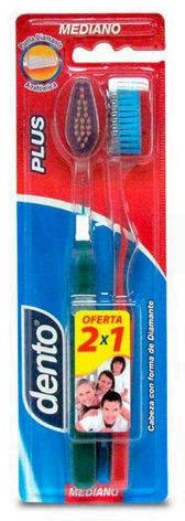 Dento Cepillo Dental Plus Mediano 2 Unidades