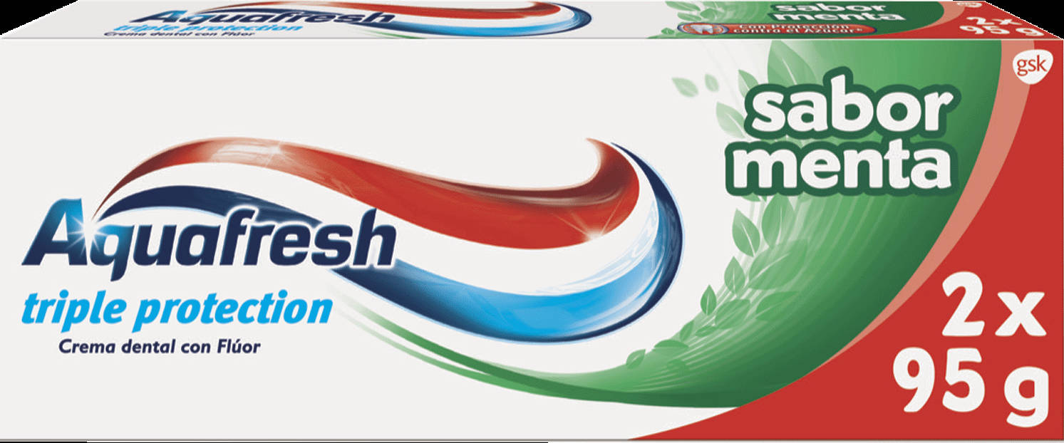 Aquafresh Triple Protection 2 x 95 g Sabor Menta